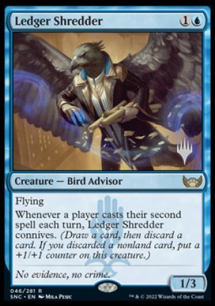 Ledger Shredder (Promo Pack) [Streets of New Capenna Promos] | Webway Games