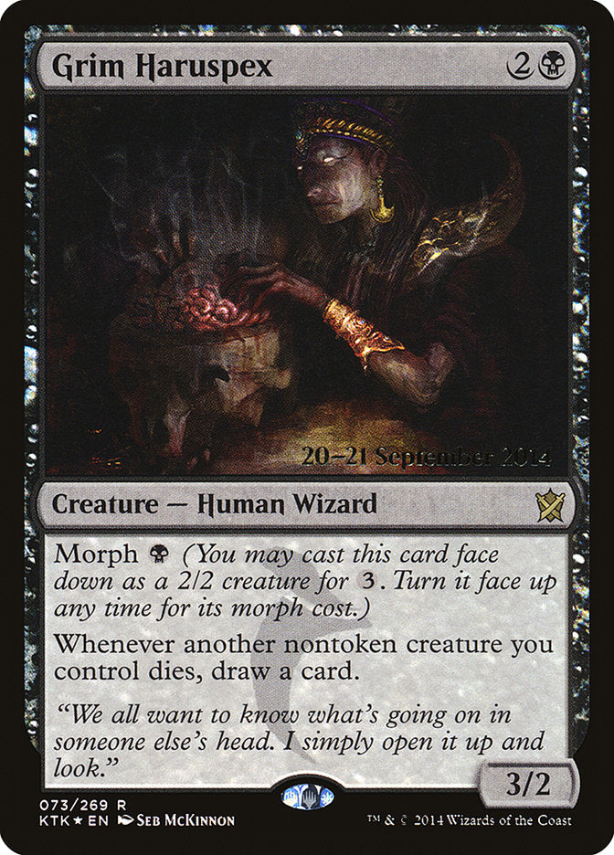 Grim Haruspex  (Prerelease) [Khans of Tarkir Prerelease Promos] | Webway Games