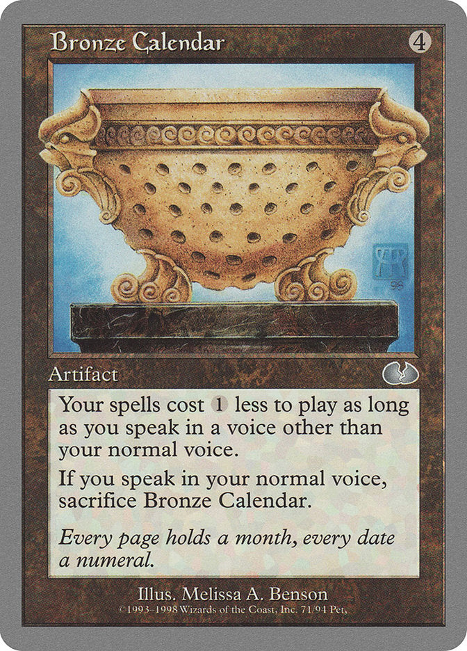 Bronze Calendar [Unglued] | Webway Games