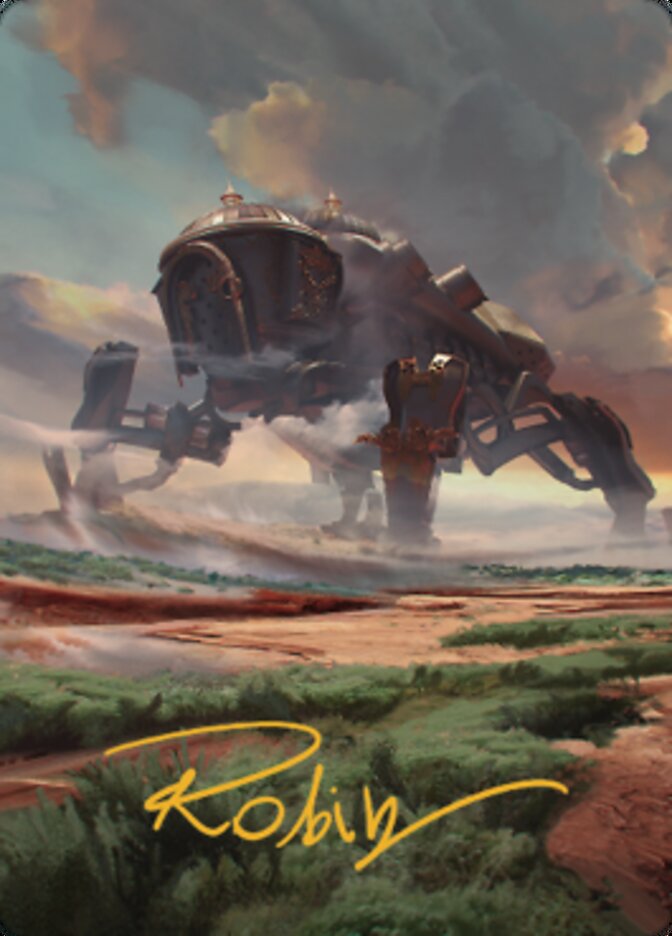 Plains (2) Art Card (Gold-Stamped Signature) [The Brothers' War Art Series] | Webway Games