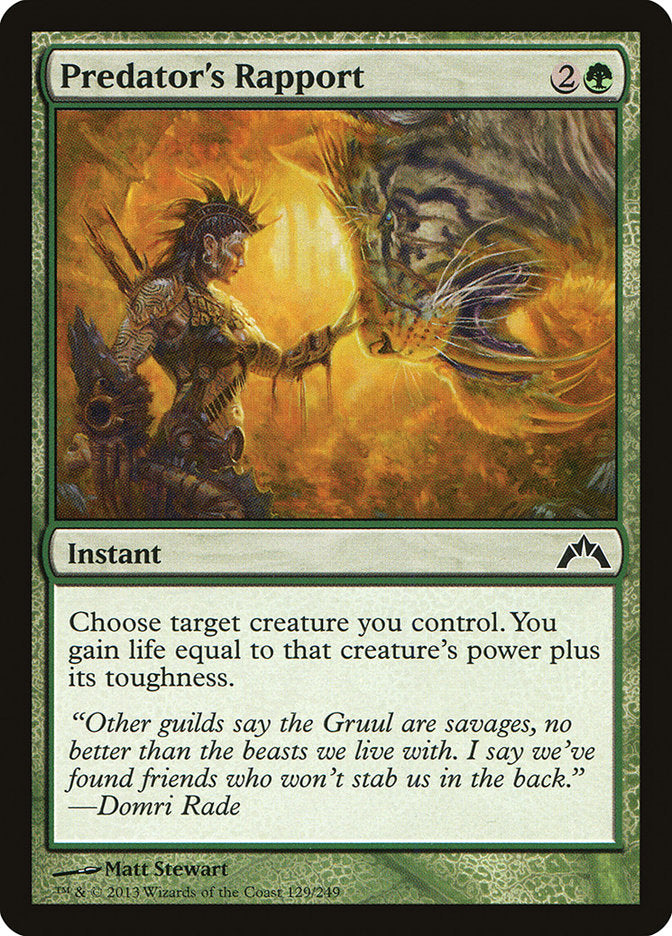 Predator's Rapport [Gatecrash] | Webway Games