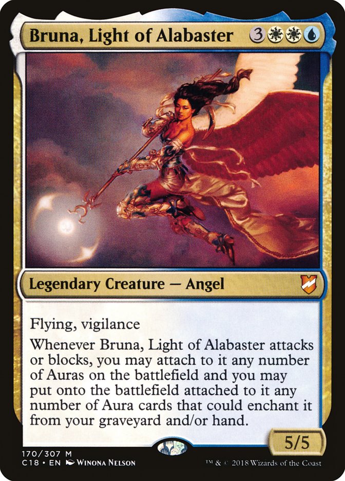 Bruna, Light of Alabaster (Oversized) [Commander 2018 Oversized] | Webway Games