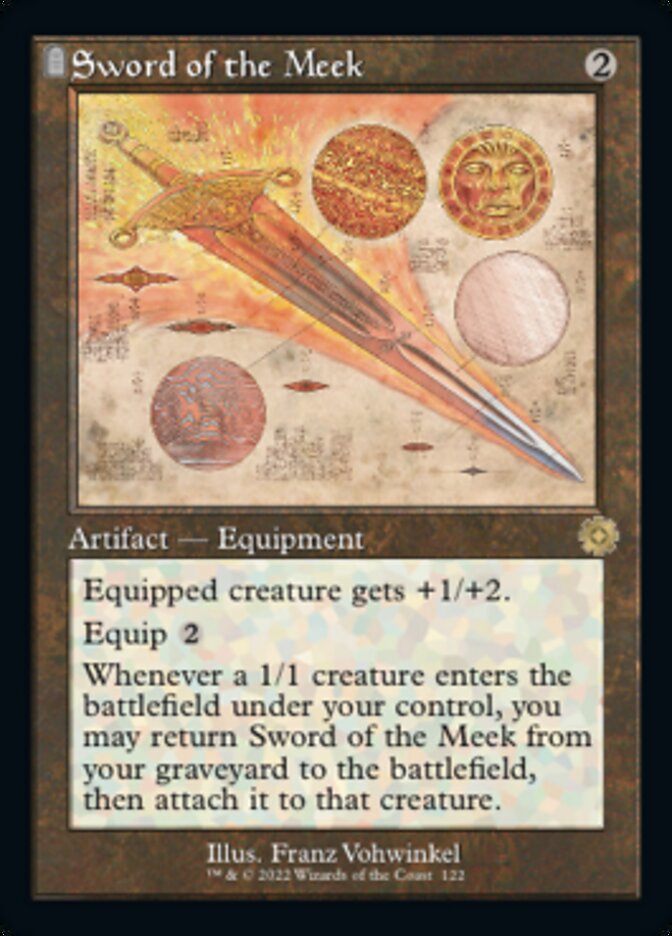 Sword of the Meek (Retro Schematic) [The Brothers' War Retro Artifacts] | Webway Games