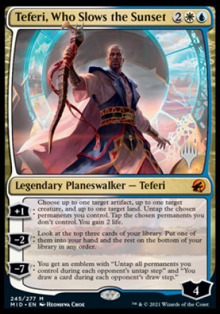 Teferi, Who Slows the Sunset (Promo Pack) [Innistrad: Midnight Hunt Promos] | Webway Games