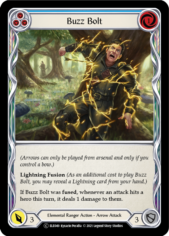 Buzz Bolt (Blue) [U-ELE049] Unlimited Rainbow Foil | Webway Games