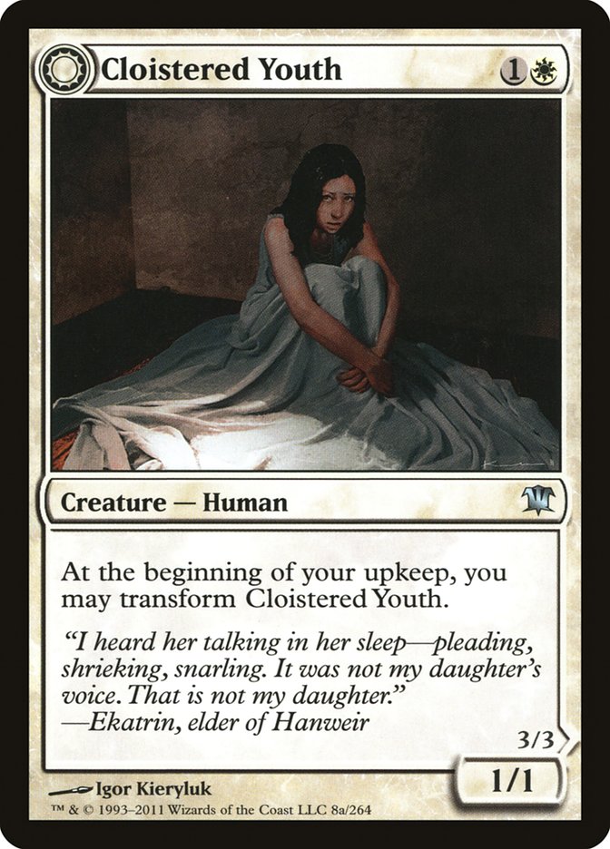 Cloistered Youth // Unholy Fiend [Innistrad] | Webway Games