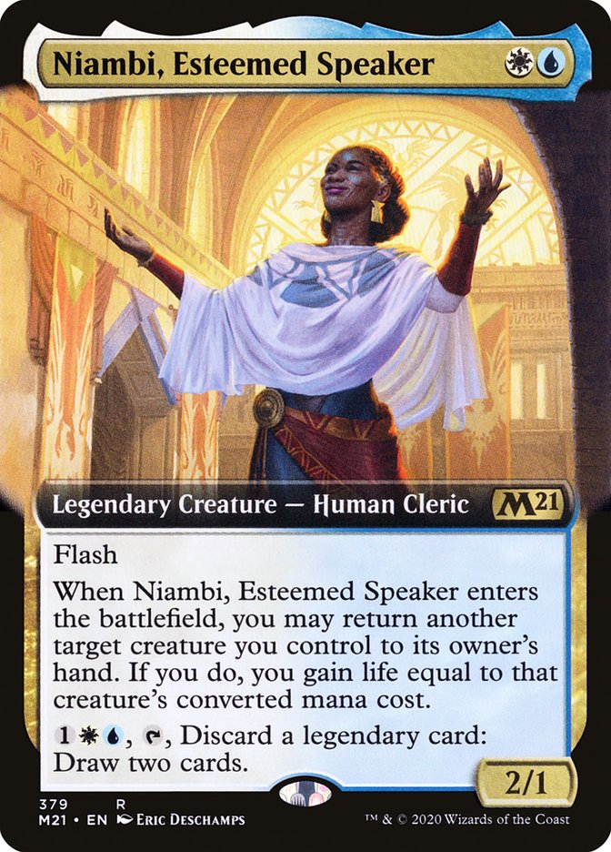 Niambi, Esteemed Speaker (Extended Art) [Core Set 2021] | Webway Games