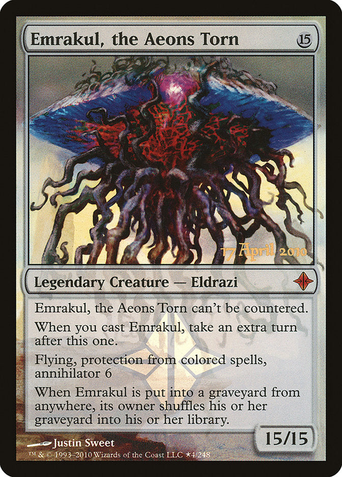Emrakul, the Aeons Torn (Prerelease) [Rise of the Eldrazi Prerelease Promos] | Webway Games