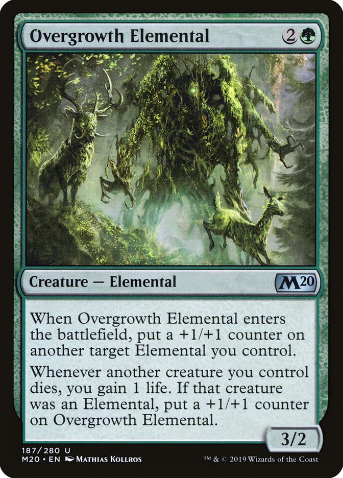 Overgrowth Elemental [Core Set 2020] | Webway Games