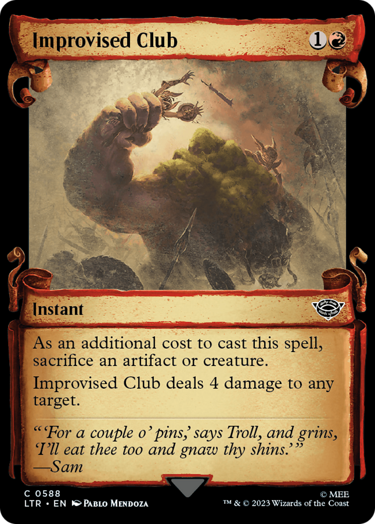 Improvised Club [The Lord of the Rings: Tales of Middle-Earth Showcase Scrolls] | Webway Games