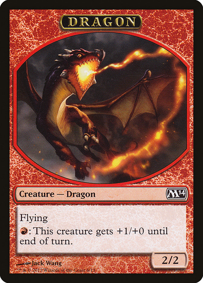 Dragon [Magic 2014 Tokens] | Webway Games