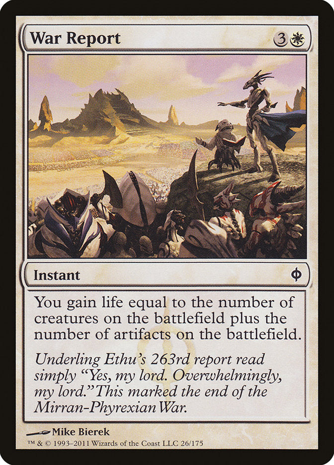 War Report [New Phyrexia] | Webway Games