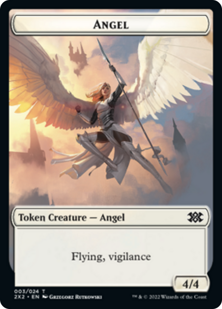 Elemental // Angel Double-sided Token [Double Masters 2022 Tokens] | Webway Games