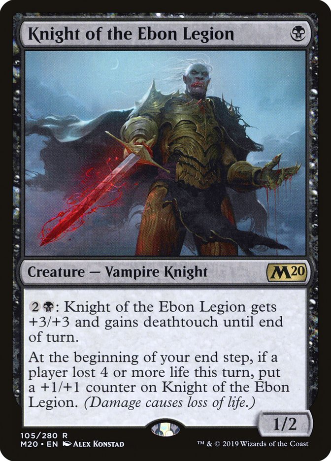 Knight of the Ebon Legion [Core Set 2020] | Webway Games