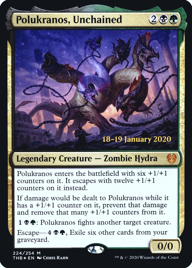Polukranos, Unchained [Theros Beyond Death Prerelease Promos] | Webway Games