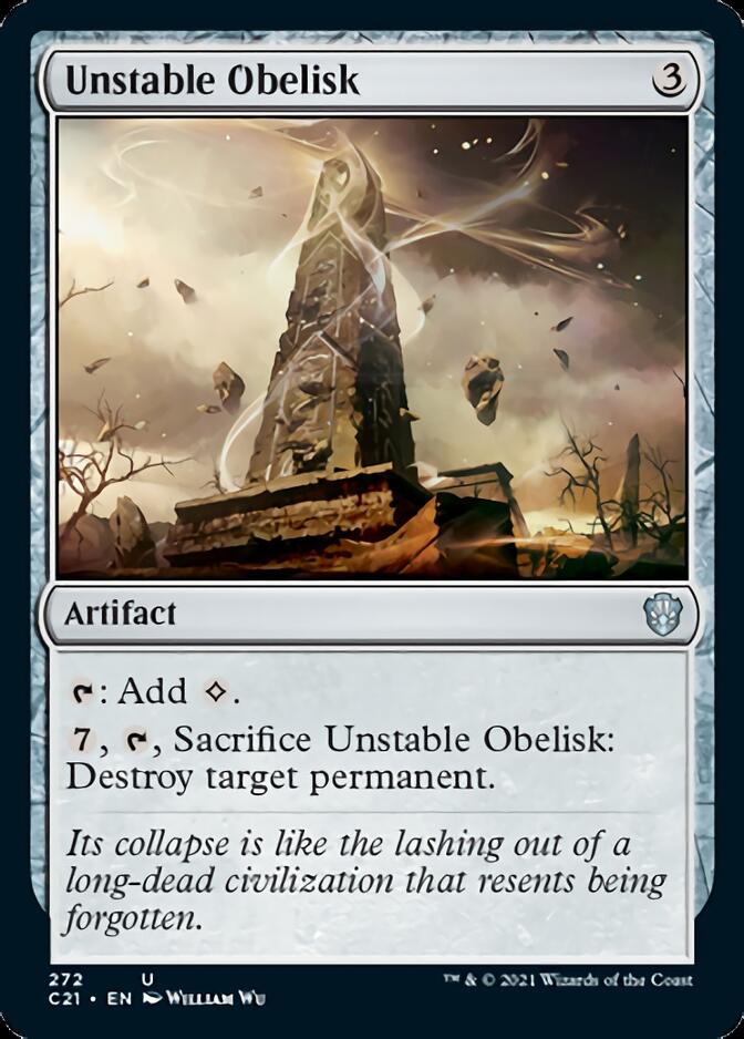 Unstable Obelisk [Commander 2021] | Webway Games
