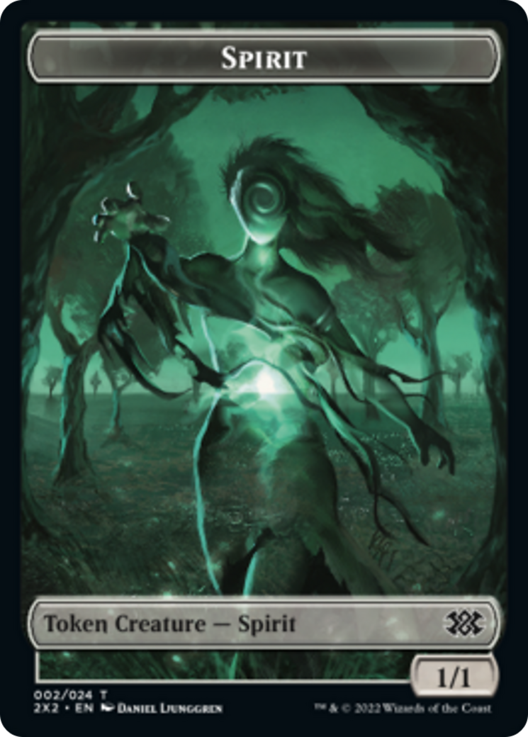 Liliana, the Last Hope Emblem // Spirit Double-sided Token [Double Masters 2022 Tokens] | Webway Games