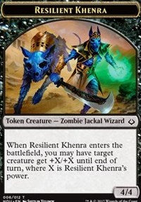 Resilient Khenra // Cat Double-sided Token [Hour of Devastation Tokens] | Webway Games