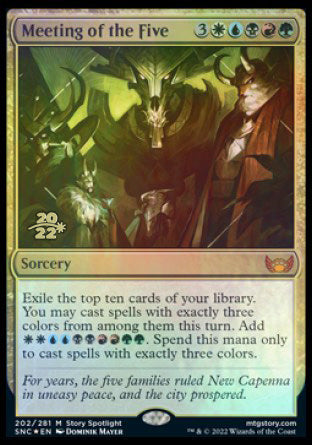 Meeting of the Five [Streets of New Capenna Prerelease Promos] | Webway Games