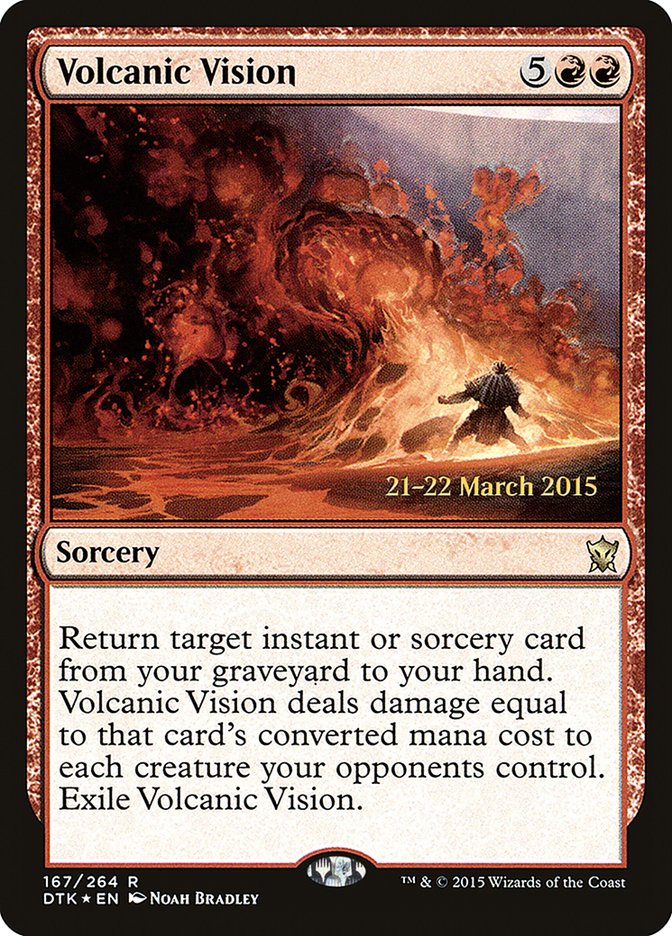 Volcanic Vision  (Prerelease) [Dragons of Tarkir Prerelease Promos] | Webway Games