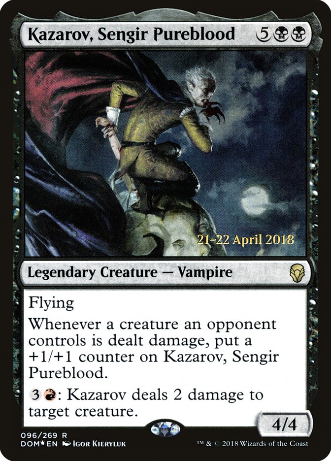 Kazarov, Sengir Pureblood  (Prerelease) [Dominaria Prerelease Promos] | Webway Games