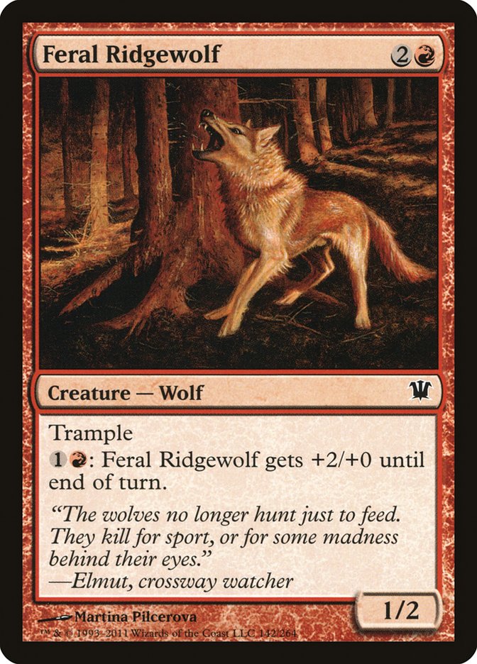 Feral Ridgewolf [Innistrad] | Webway Games