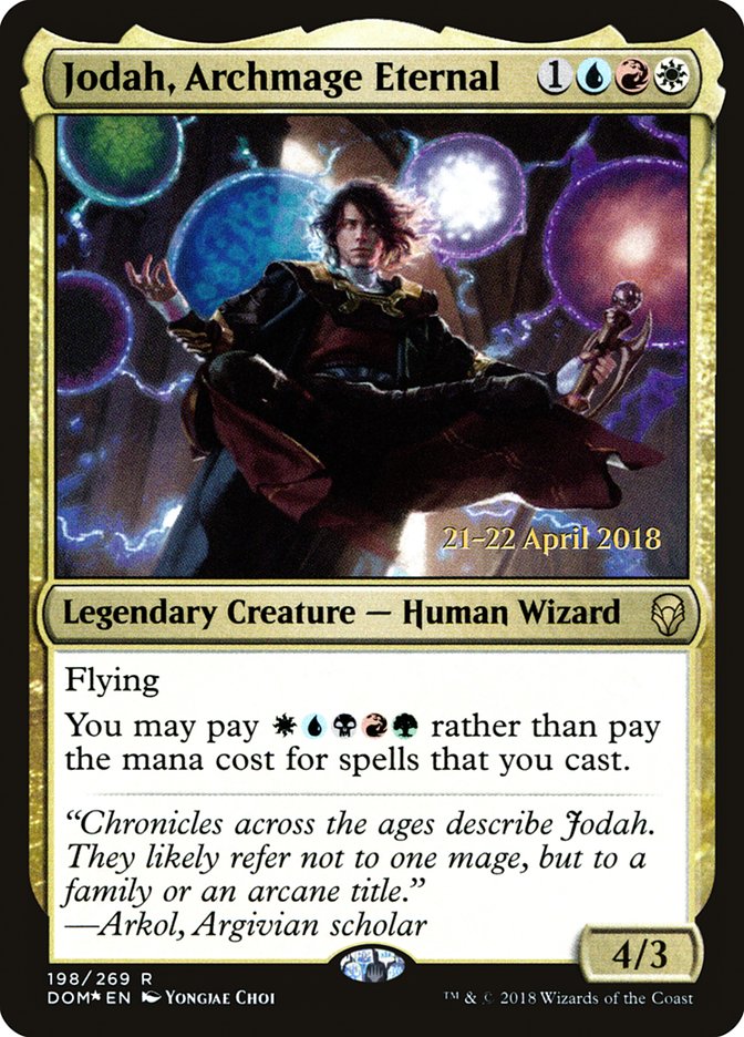 Jodah, Archmage Eternal  (Prerelease) [Dominaria Prerelease Promos] | Webway Games