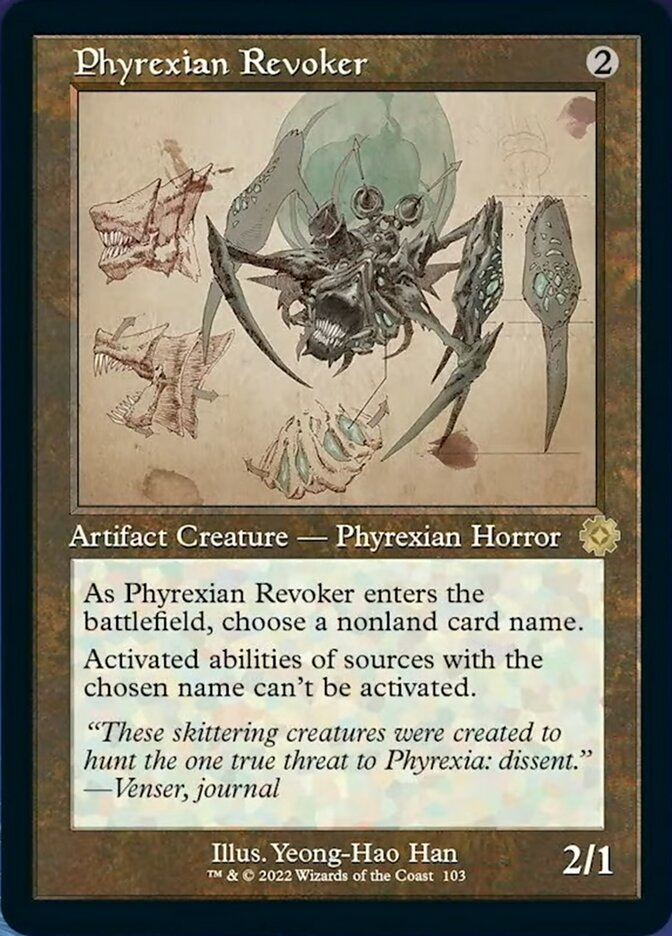 Phyrexian Revoker (Retro Schematic) [The Brothers' War Retro Artifacts] | Webway Games