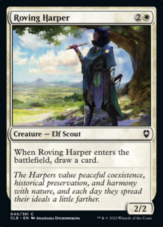 Roving Harper [Commander Legends: Battle for Baldur's Gate] | Webway Games