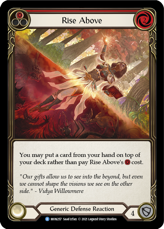 Rise Above (Red) [MON257] 1st Edition Normal | Webway Games