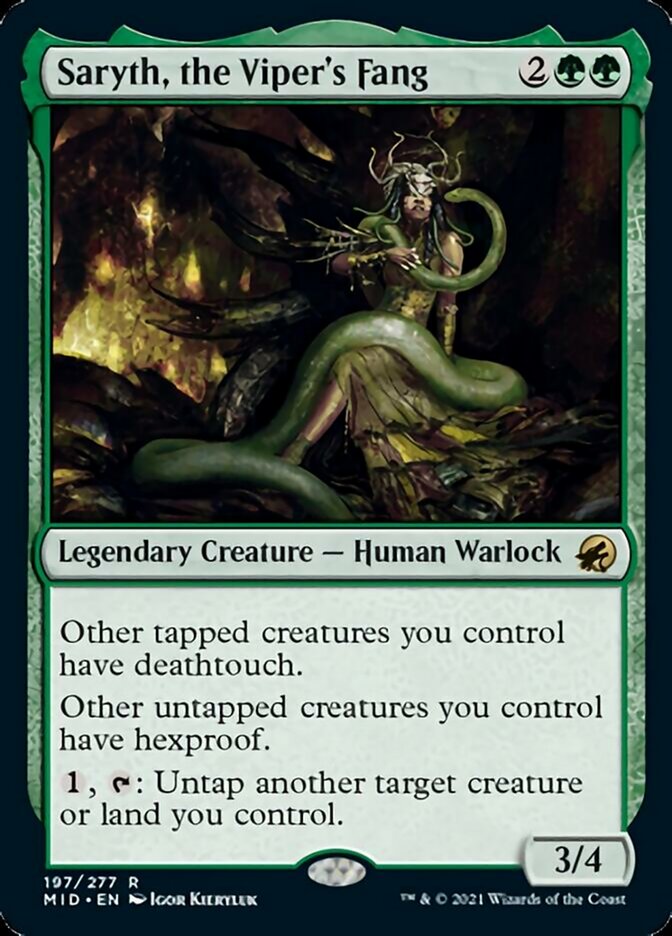Saryth, the Viper's Fang [Innistrad: Midnight Hunt] | Webway Games
