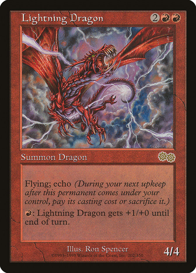 Lightning Dragon [Urza's Saga] | Webway Games
