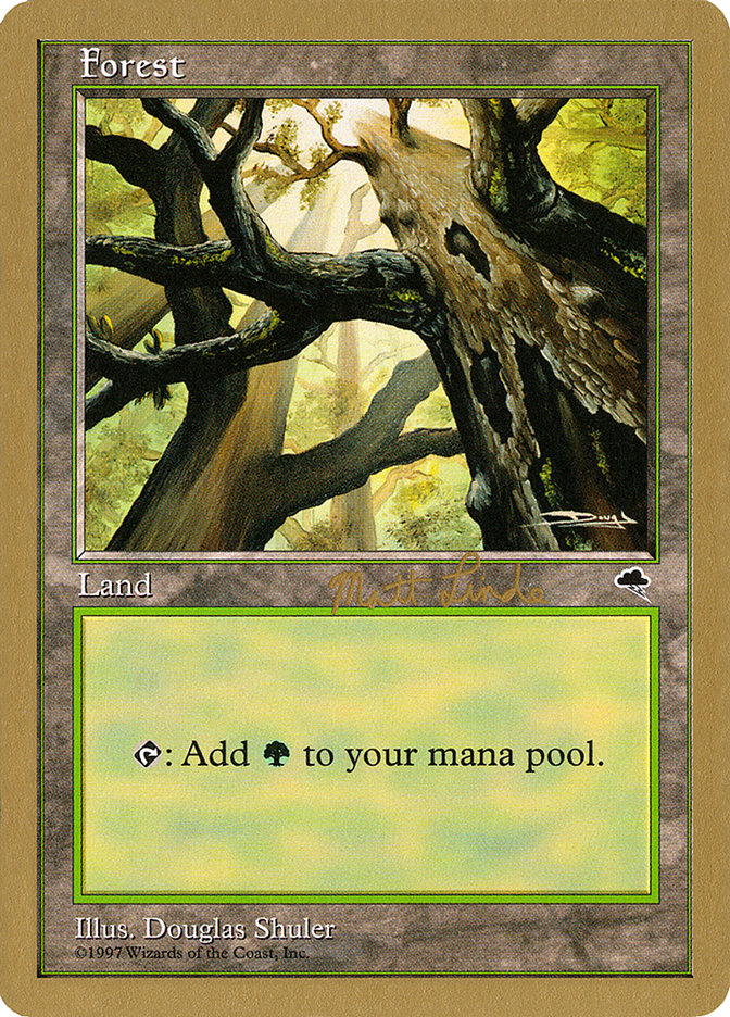Forest (ml347a) (Matt Linde) [World Championship Decks 1999] | Webway Games