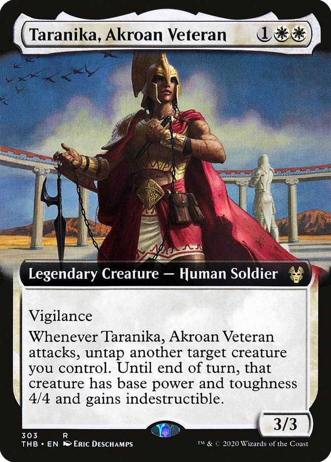 Taranika, Akroan Veteran (Extended Art) [Theros Beyond Death] | Webway Games