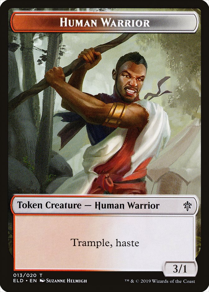 Human Warrior [Throne of Eldraine Tokens] | Webway Games
