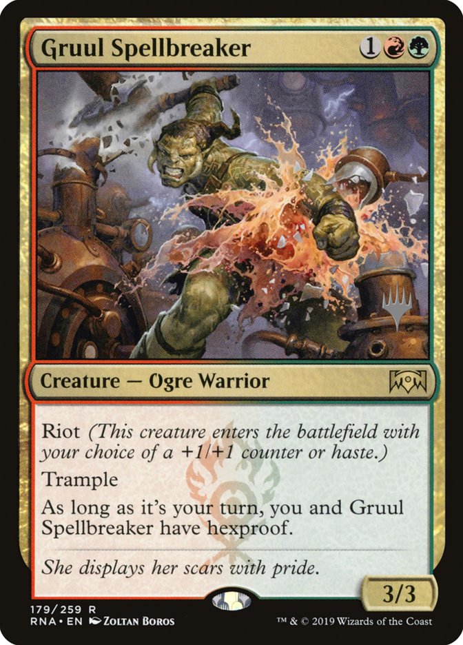 Gruul Spellbreaker (Promo Pack) [Ravnica Allegiance Promos] | Webway Games