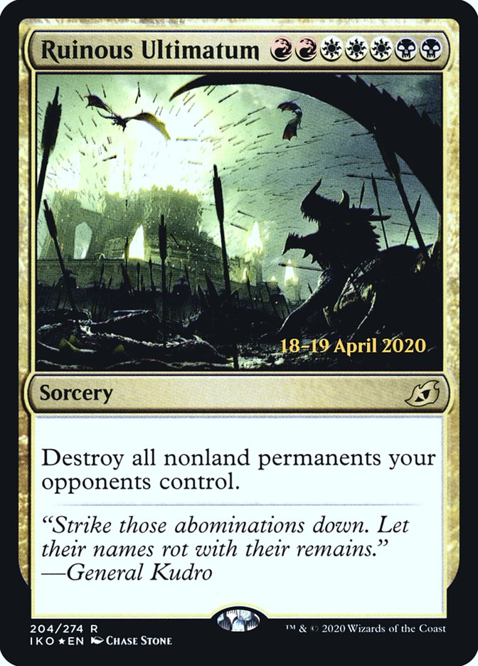 Ruinous Ultimatum  [Ikoria: Lair of Behemoths Prerelease Promos] | Webway Games