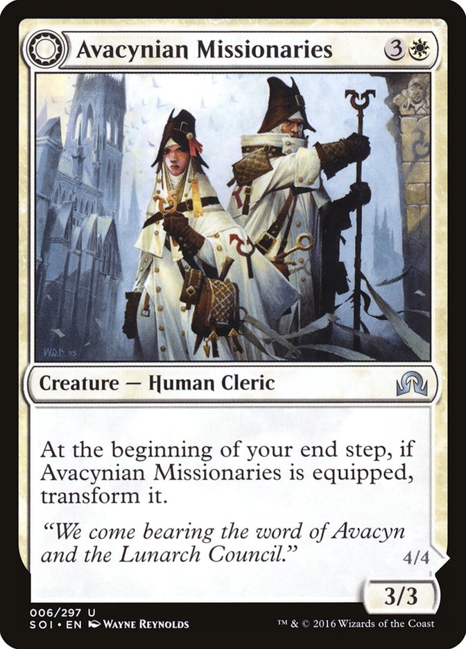 Avacynian Missionaries // Lunarch Inquisitors [Shadows over Innistrad] | Webway Games
