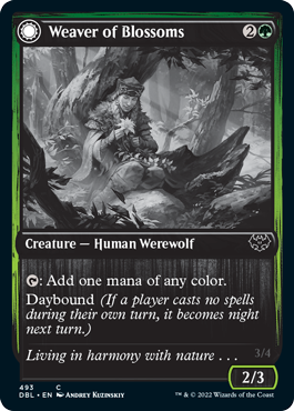 Weaver of Blossoms // Blossom-Clad Werewolf [Innistrad: Double Feature] | Webway Games