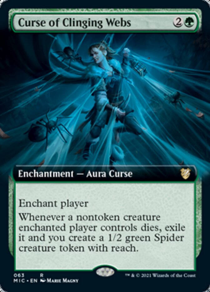 Curse of Clinging Webs (Extended) [Innistrad: Midnight Hunt Commander] | Webway Games
