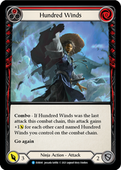Hundred Winds (Red) [EVR041] (Everfest)  1st Edition Rainbow Foil | Webway Games