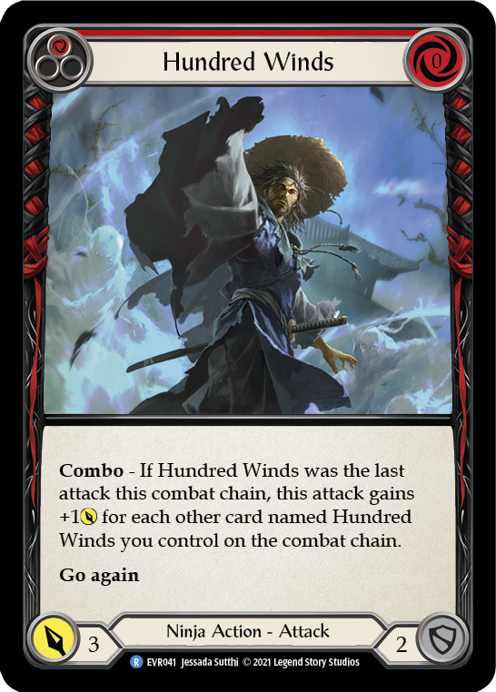 Hundred Winds (Red) [EVR041] (Everfest)  1st Edition Normal | Webway Games