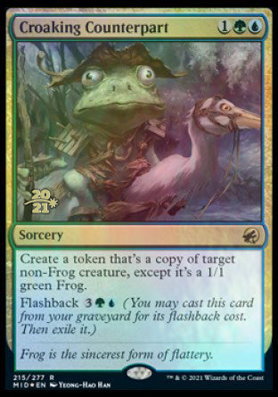 Croaking Counterpart [Innistrad: Midnight Hunt Prerelease Promos] | Webway Games