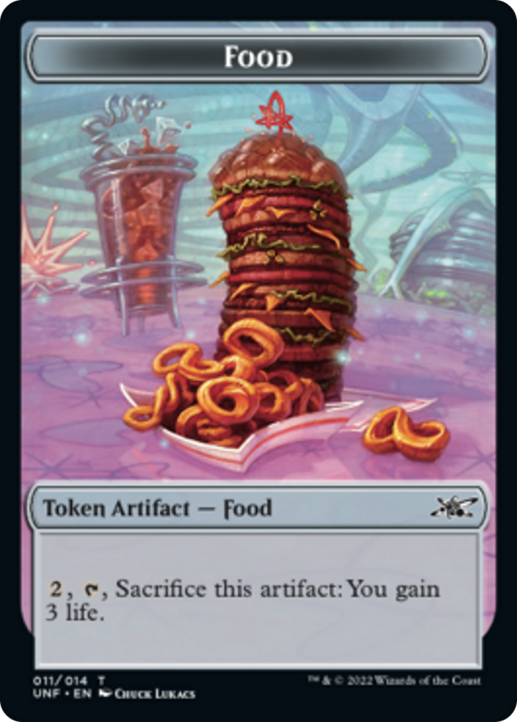 Zombie Employee // Food (011) Double-sided Token [Unfinity Tokens] | Webway Games