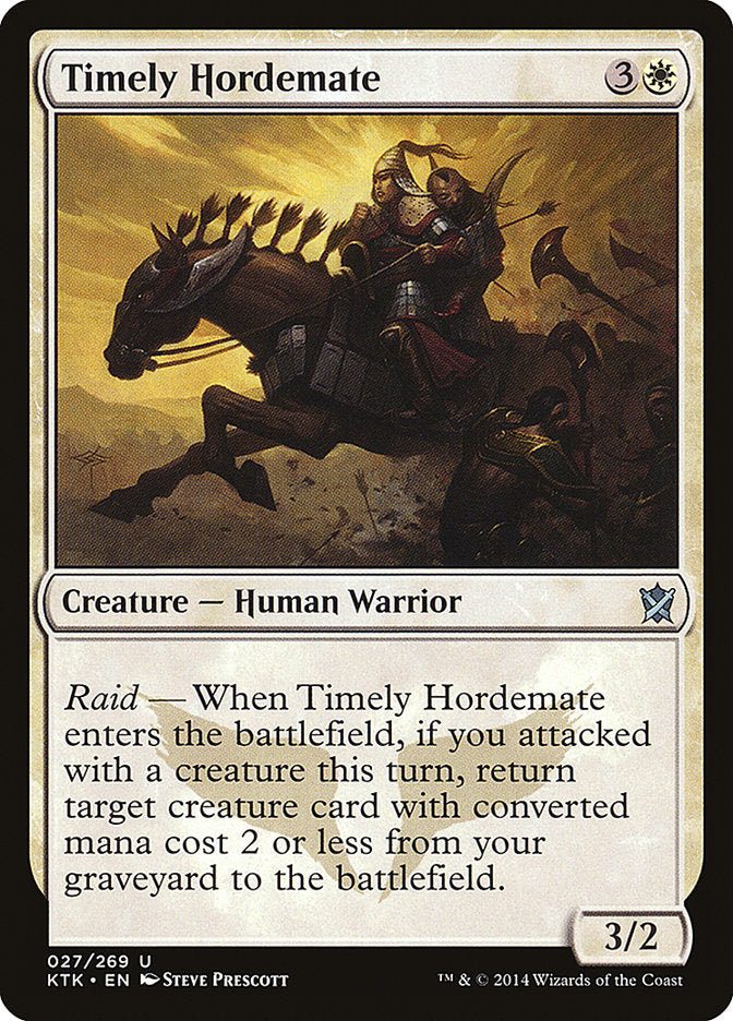 Timely Hordemate [Khans of Tarkir] | Webway Games