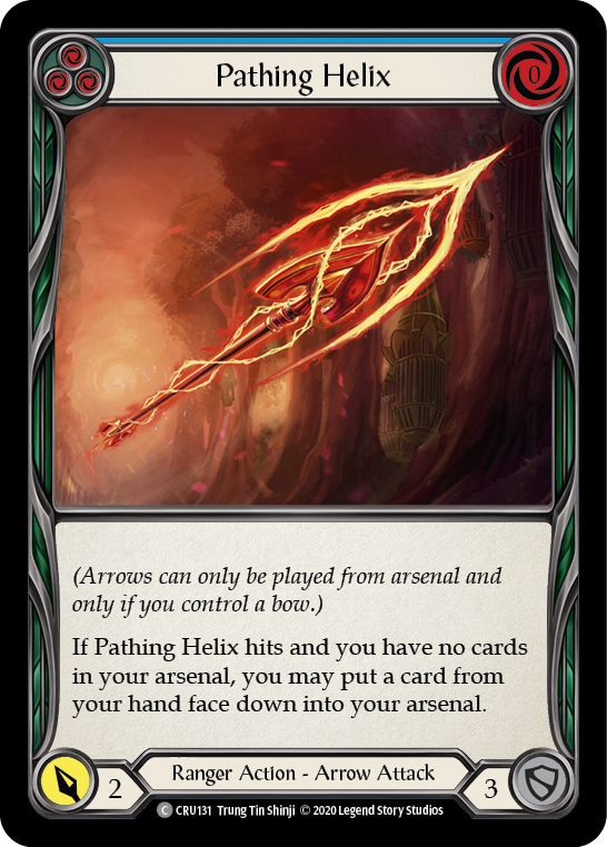 Pathing Helix (Blue) [CRU131] 1st Edition Rainbow Foil | Webway Games