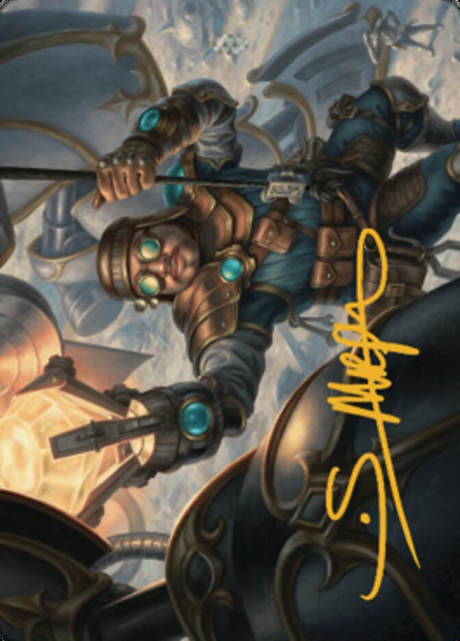 Powerstone Engineer Art Card (Gold-Stamped Signature) [The Brothers' War Art Series] | Webway Games