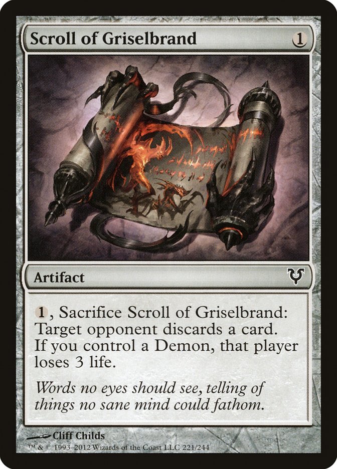 Scroll of Griselbrand [Avacyn Restored] | Webway Games