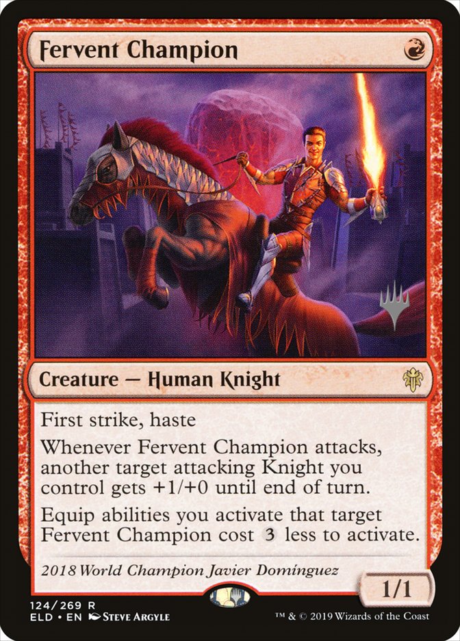 Fervent Champion (Promo Pack) [Throne of Eldraine Promos] | Webway Games