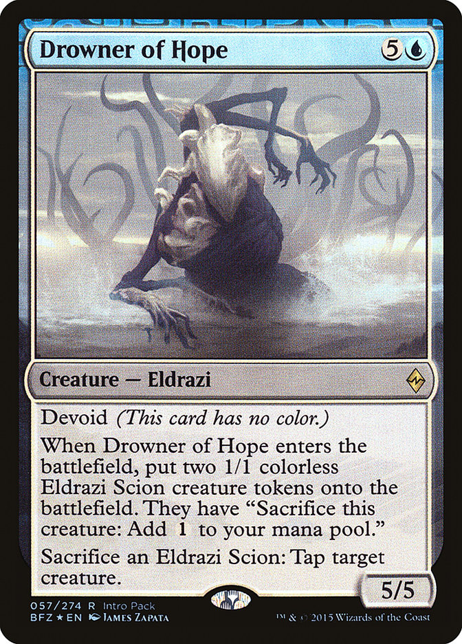 Drowner of Hope (Intro Pack) [Battle for Zendikar Promos] | Webway Games